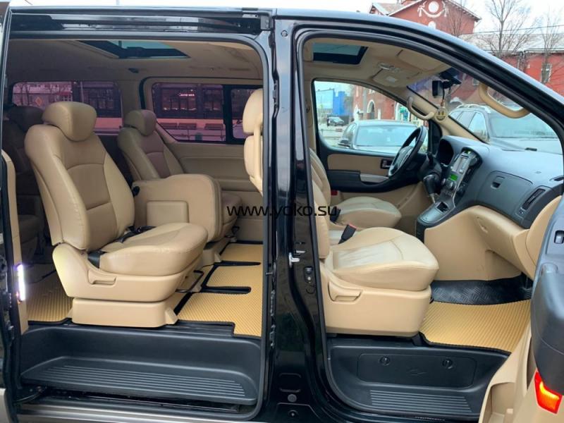 1608 HYUNDAI GRAND STAREX 2WD HVX 2012 год чёрный (Хендай Хиндай Хундай Гранд Старекс) бежевый салон 1608 HYUNDAI GRAND STAREX 2WD HVX 2012 год чёрный (Хендай Хиндай Хундай Гранд Старекс) бежевый салон