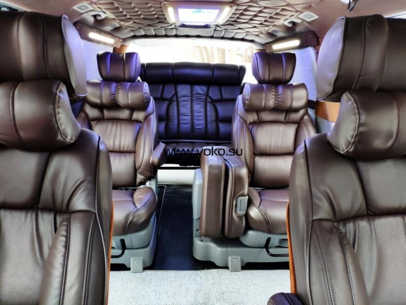 7090 HYUNDAI GRAND STAREX 4WD limousine чёрный (Хендай Хиндай Хундай Гранд Старекс) коричневый салон 7090 HYUNDAI GRAND STAREX 4WD limousine чёрный (Хендай Хиндай Хундай Гранд Старекс) коричневый салон